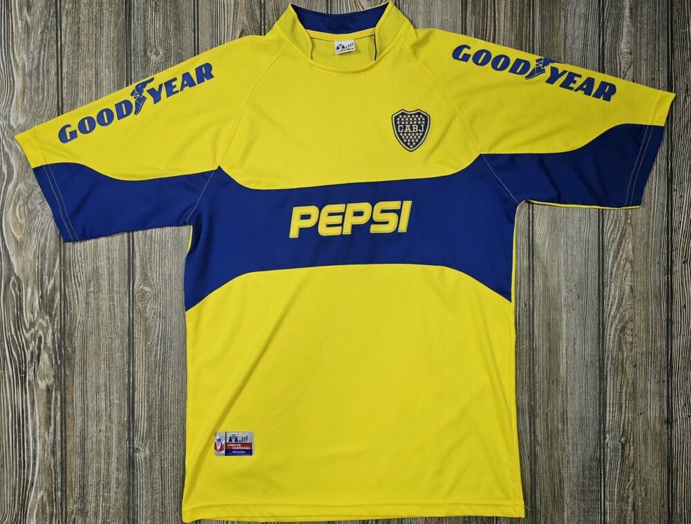 Boca Juniors Vintage Away Jersey Men's Shirt Size Medium Season 2003-2004 Pepsi